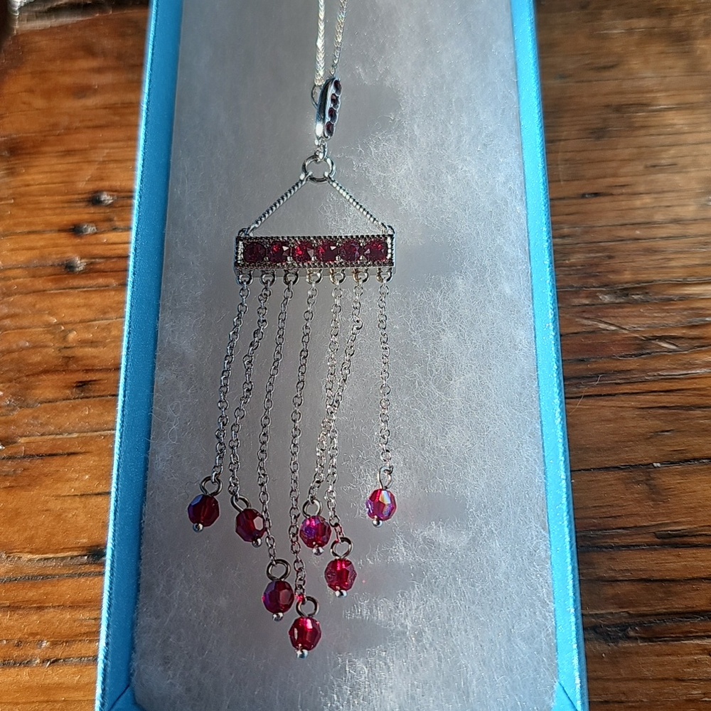Fringe Benefits Pendant, Red